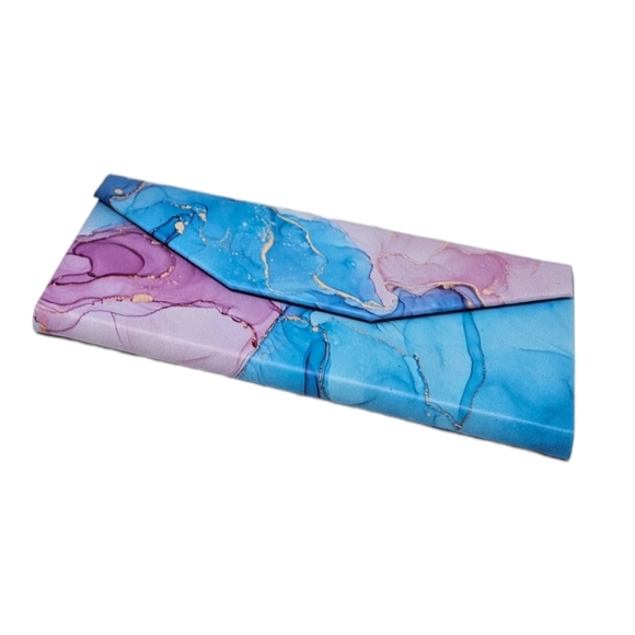 Collapsible Sunglass Case Faux Leather, Packable - NIP - Picture 6 of 6